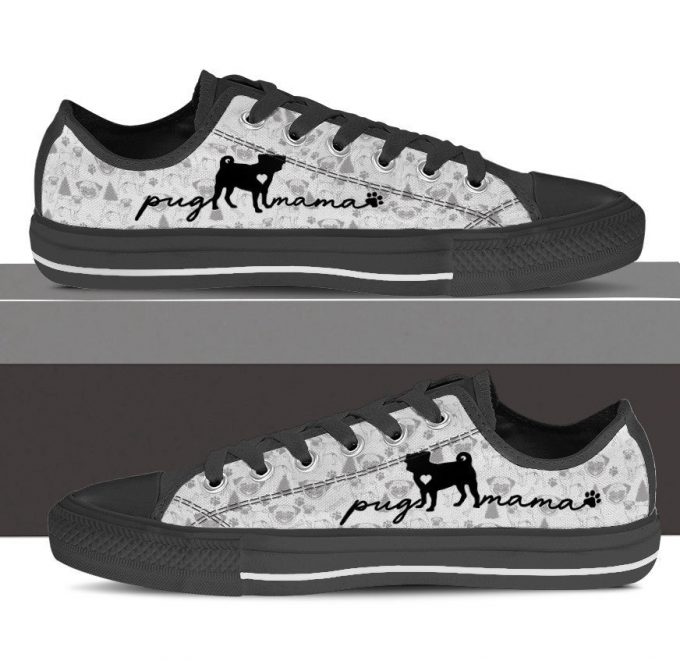 Pug Low Top Shoes Gift For Men Women Sneaker