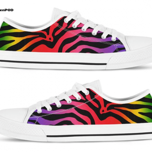 Rainbow Low Top Shoes Gift for Men Women