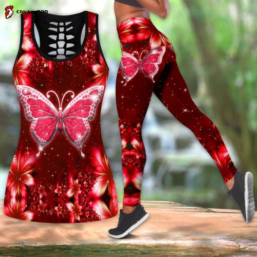 Butterfly Combo Legging + Hollow Tanktop