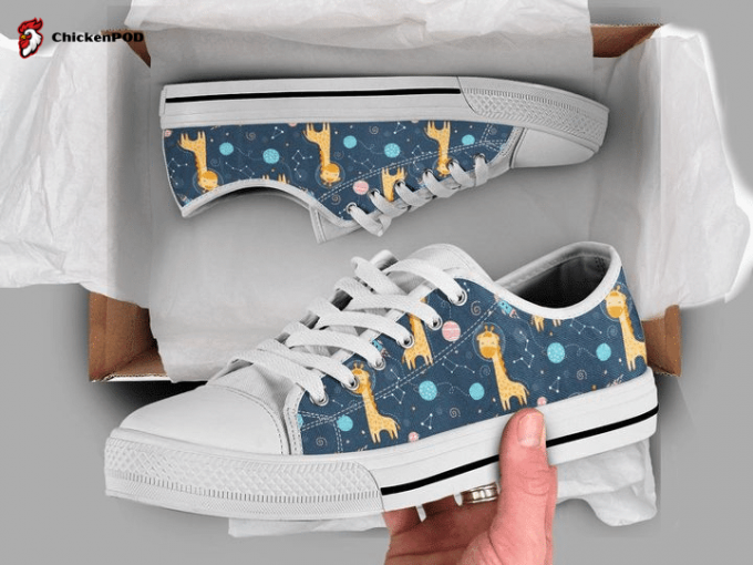 Space Giraffe Low Top Shoes Gift For Men Women