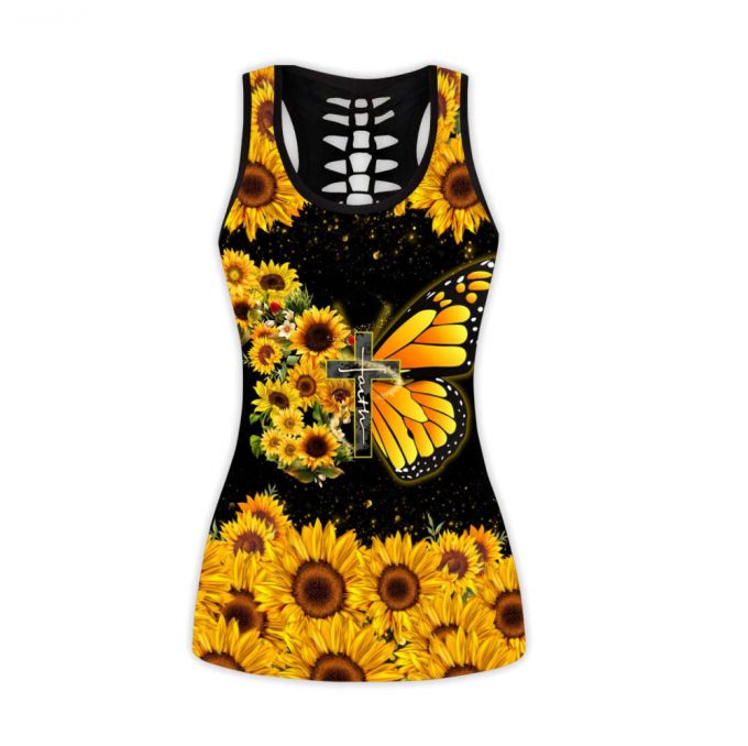 Sunflower Butterfly Combo Tanktop + Legging