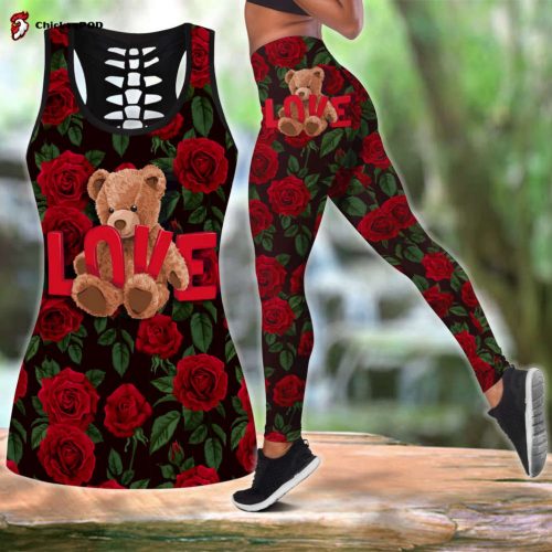 Gothic coat of arms with skull and angels legging + hollow tank combo outfit