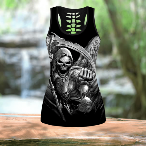 The Grim Reaper Skull Tattoo Combo Legging + Tank