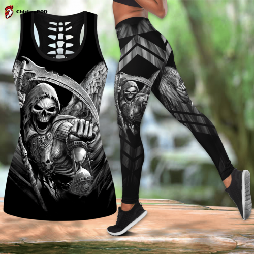 The Grim Reaper Skull Tattoo Combo Legging + Tank