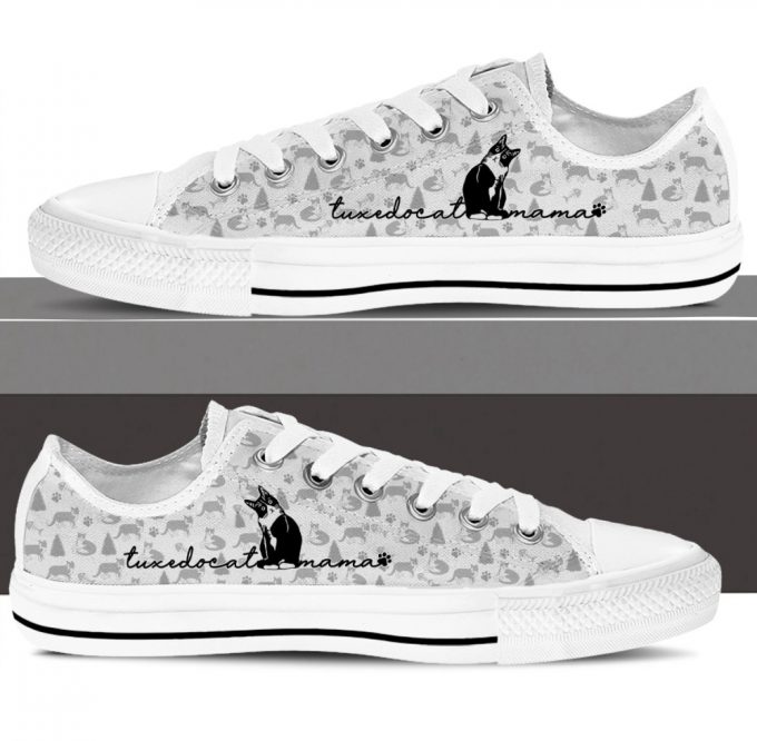 Tuxedo Cat Low Top Shoes Gift For Men Women Sneaker