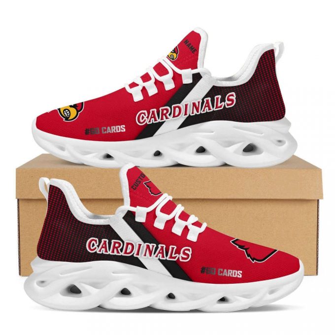 Louisville Cardinals Custom Personalized Max Soul Sneakers Running Sports Shoes For Men Women