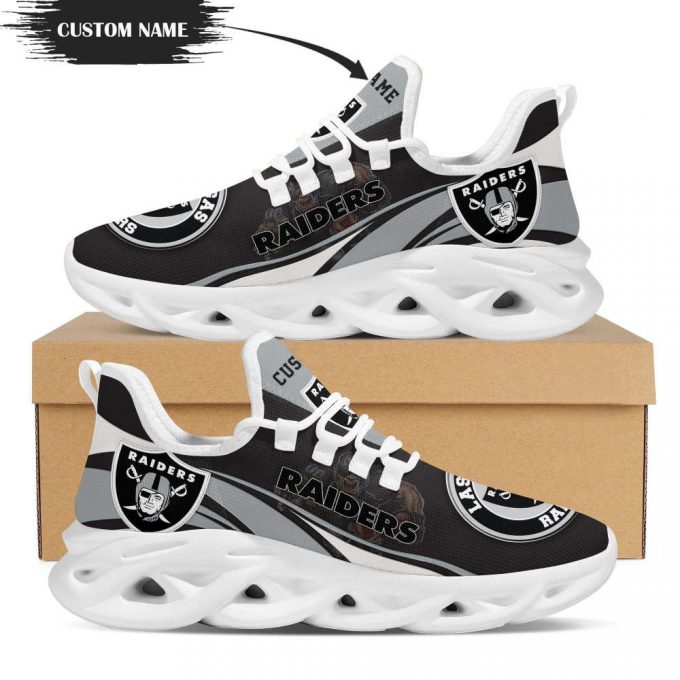 Las Vegas Raiders Mascot Custom Name Personalized Max Soul Shoes For Men Women