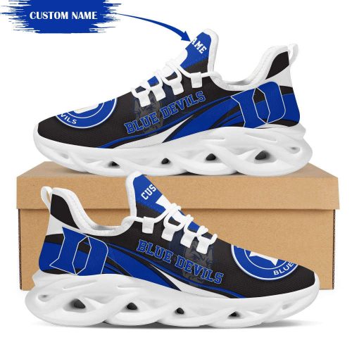 Duke Blue Devils Mascot Custom Name Personalized Max Soul Sneakers Running Sports Shoes For Men