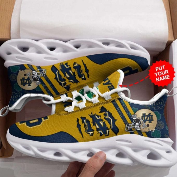 Notre Dame Fighting Irish Custom Personalized Max Soul Sneakers Running Sports Shoes For Men Women