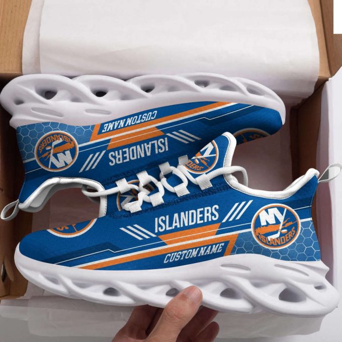 New York Islanders Custom Personalized Max Soul Sneakers Running Sports Shoes  For Men