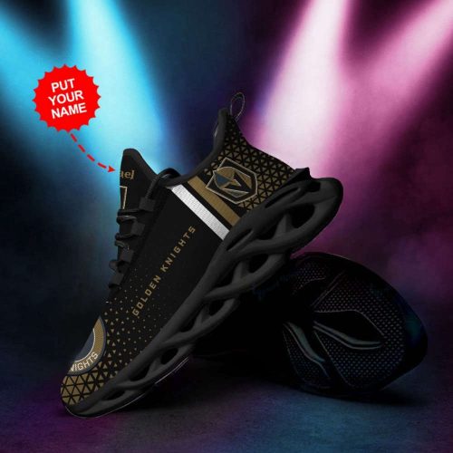 Personalized Name Vegas Golden Knights Max Soul Sneakers Running Sports Shoes For Men Women