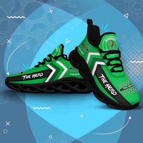 Ncaa Marshall Thundering Herd Custom Name Max Soul Shoes Chunky Sneakers For Men Women