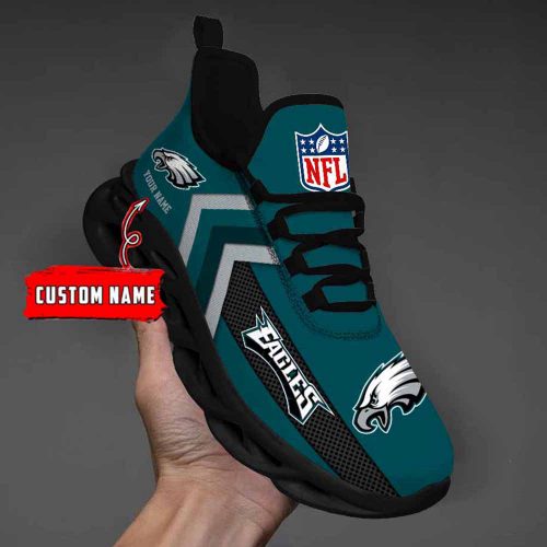 Nfl Los Angeles Chargers Custom Name Max Soul Shoes Chunky Sneakers For Men Women