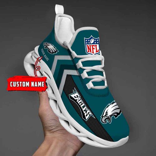 Nfl Philadelphia Eagles Custom Name Max Soul Shoes Chunky Sneakers For Men Women