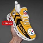 Nfl Pittsburgh Steelers Custom Name Max Soul Shoes Chunky Sneakers For Men Women