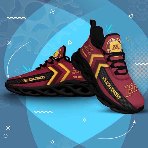 Ncaa Minnesota Golden Gophers Custom Name Max Soul Shoes Chunky Sneakers For Men Women