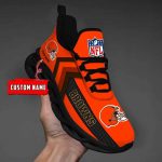 Nfl Cleveland Browns Custom Name Max Soul Shoes Chunky Sneakers For Men Women