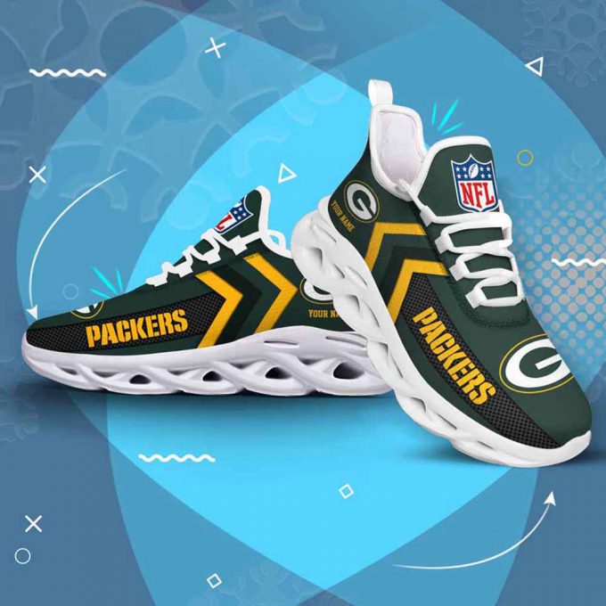 Nfl Green Bay Packers Custom Name Max Soul Shoes Chunky Sneakers For Men Women