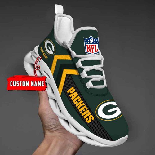 Nfl Green Bay Packers Custom Name Max Soul Shoes Chunky Sneakers For Men Women