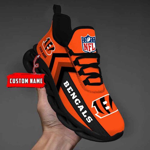 Nfl Cincinnati Bengals Custom Name Max Soul Shoes Chunky Sneakers For Men Women