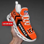 Nfl Cincinnati Bengals Custom Name Max Soul Shoes Chunky Sneakers For Men Women