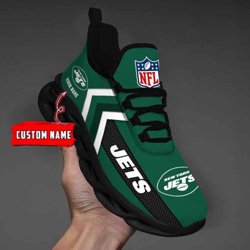 Nfl New York Jets Custom Name Max Soul Shoes Chunky Sneakers For Men Women