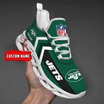 Nfl New York Jets Custom Name Max Soul Shoes Chunky Sneakers For Men Women