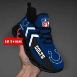 Nfl Indianapolis Colts Custom Name Max Soul Shoes Chunky Sneakers For Men Women