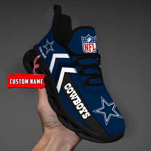 Nfl Dallas Cowboys Custom Name Max Soul Shoes Chunky Sneakers For Men Women