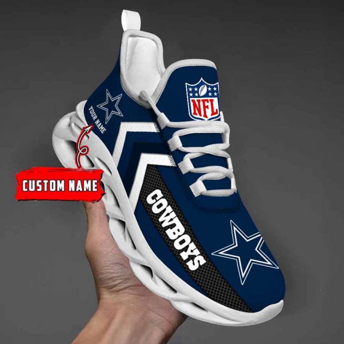 Nfl Dallas Cowboys Custom Name Max Soul Shoes Chunky Sneakers For Men Women