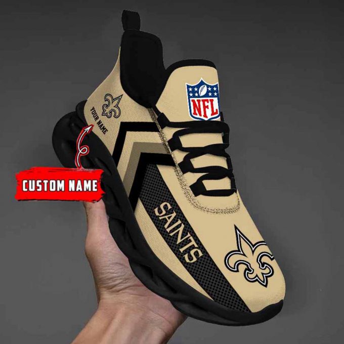 Nfl New Orleans Saints Custom Name Max Soul Shoes Chunky Sneakers For Men Women