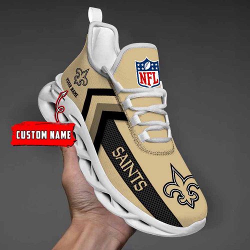 Nfl New England Patriots Custom Name Max Soul Shoes Chunky Sneakers For Men Women