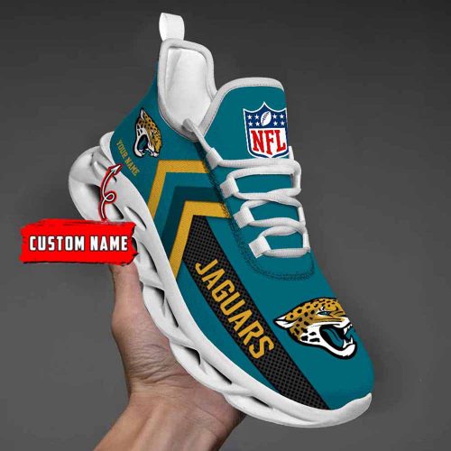 Nfl Jacksonville Jaguars Custom Name Max Soul Shoes Chunky Sneakers For Men Women