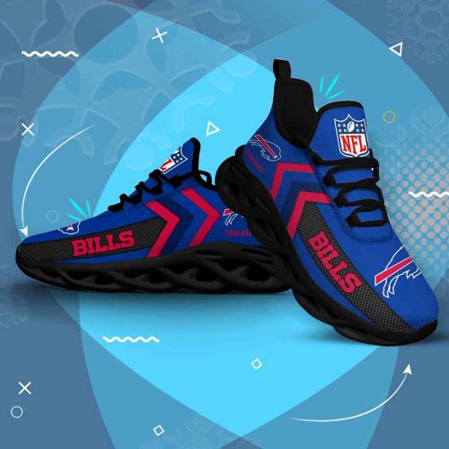 Nfl Buffalo Bills Custom Name Max Soul Shoes Chunky Sneakers For Men Women