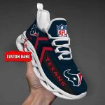 Nfl Houston Texans Custom Name Max Soul Shoes Chunky Sneakers For Men Women