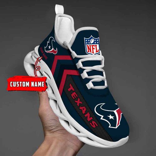 Nfl Houston Texans Custom Name Max Soul Shoes Chunky Sneakers For Men Women