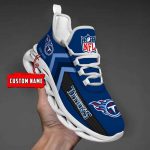 Nfl Tennessee Titans Custom Name Max Soul Shoes Chunky Sneakers For Men Women