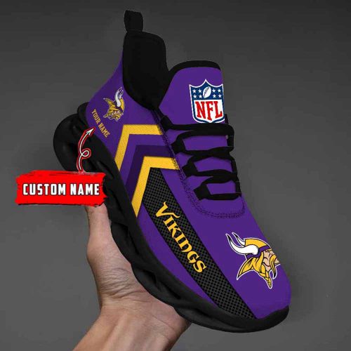 Nfl Minnesota Vikings Custom Name Max Soul Shoes Chunky Sneakers For Men Women