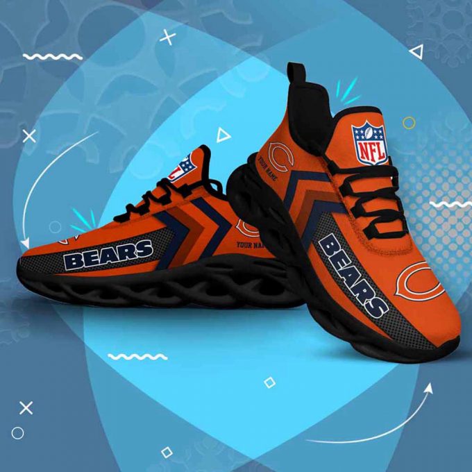 Nfl Chicago Bears Custom Name Max Soul Shoes Chunky Sneakers