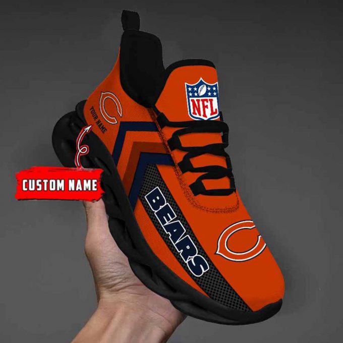 Nfl Chicago Bears Custom Name Max Soul Shoes Chunky Sneakers