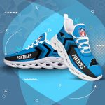 Nfl Carolina Panthers Custom Name Max Soul Shoes Chunky Sneakers For Men Women