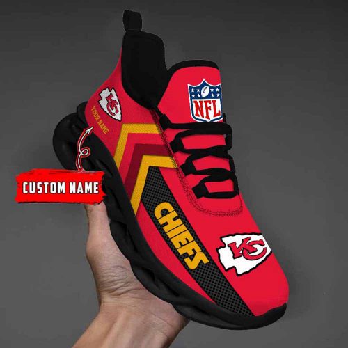 Nfl Carolina Panthers Custom Name Max Soul Shoes Chunky Sneakers For Men Women