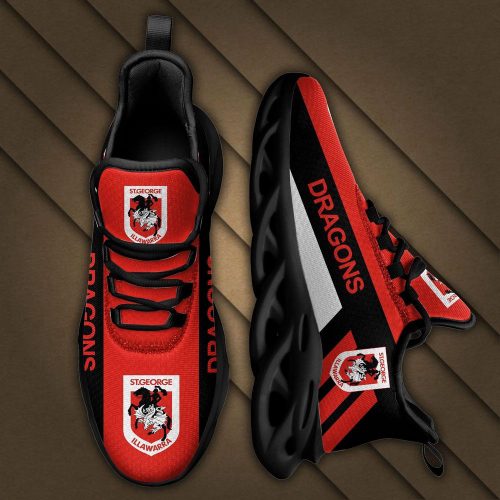 NRL St George Illawarra Dragons Max Soul Sneakers Running Sports Shoes For Men Women