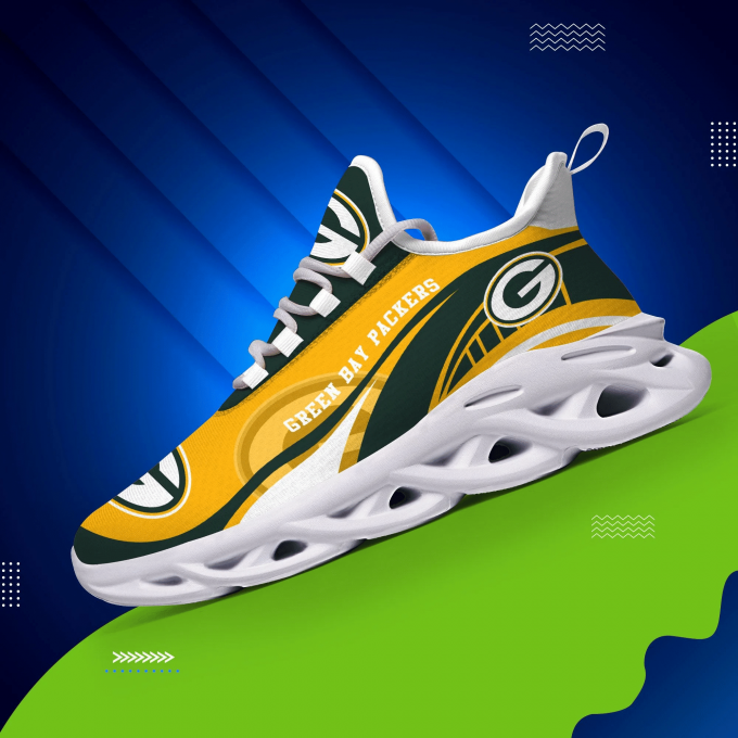 Green Bay Packers Max Soul Sneakers, Sports Shoes, Shoes For Men And Women