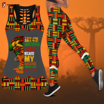 African Junteeth Day Combo Legging + Tank Top