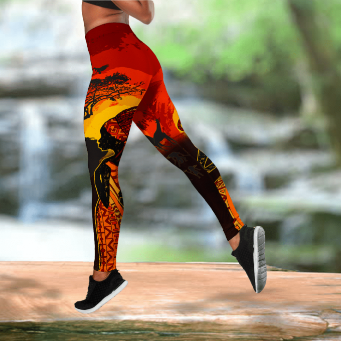 African Land Combo Legging + Tank Top