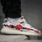 Akatsuki Cloud Shoes White Naruto Anime Yeezy Sneaker For Men Women Fans