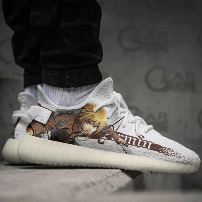 Armin Arlert Shoes Attack On Titan Custom Anime Yeezy Sneaker For Men Women Fans