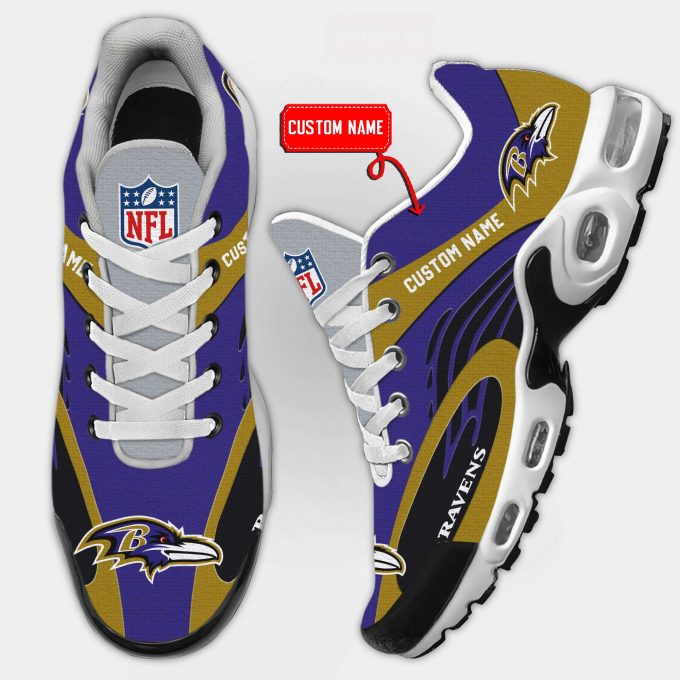 Baltimore Ravens Nfl Premium Air Max Plus Sport Sneakers For Fan Gifts