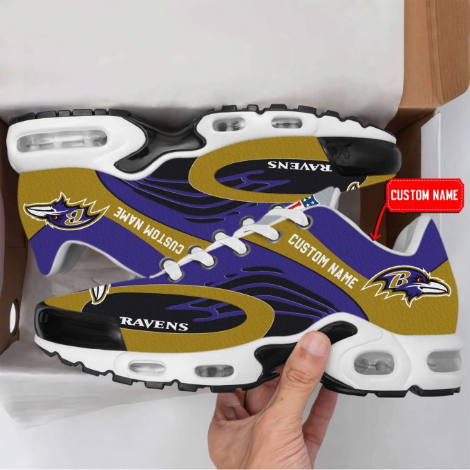 Baltimore Ravens Nfl Premium Air Max Plus Sport Sneakers For Fan Gifts